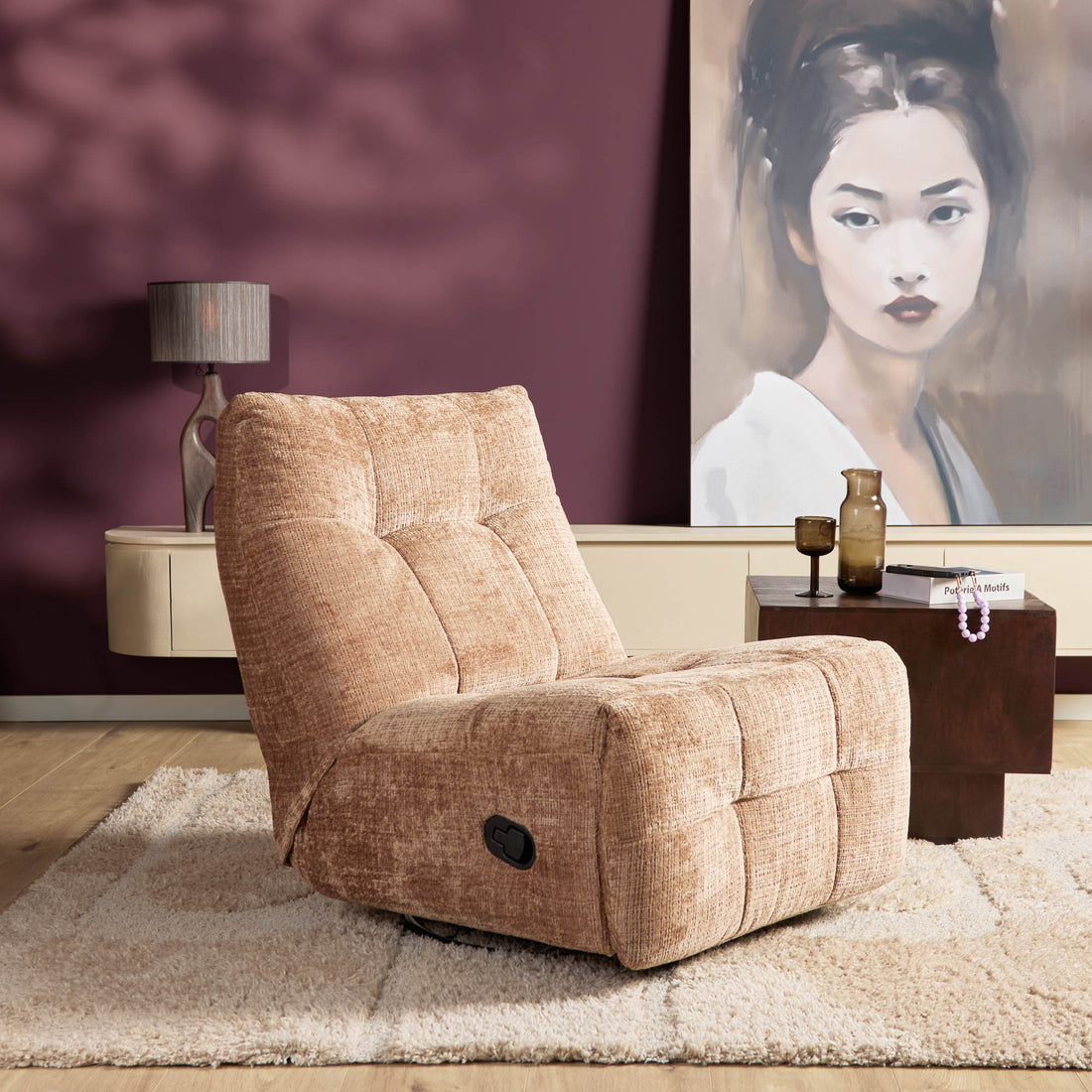 Relaxfauteuil Chill Stof Cinnamon Starfurn