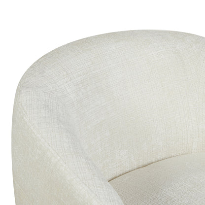 Fauteuil Yara Draaibaar Stof Off White Starfurn