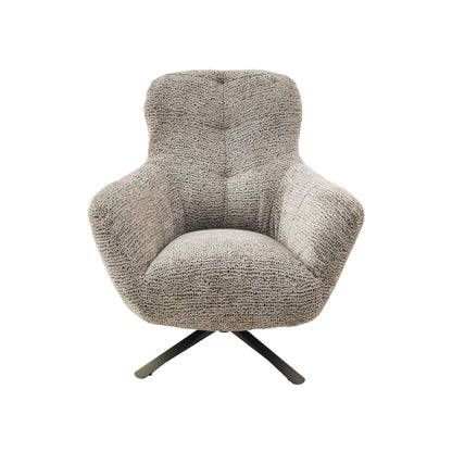 Fauteuil Nena Draaibaar Stof Bruin Starfurn