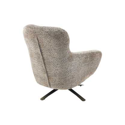 Fauteuil Nena Draaibaar Stof Bruin Starfurn