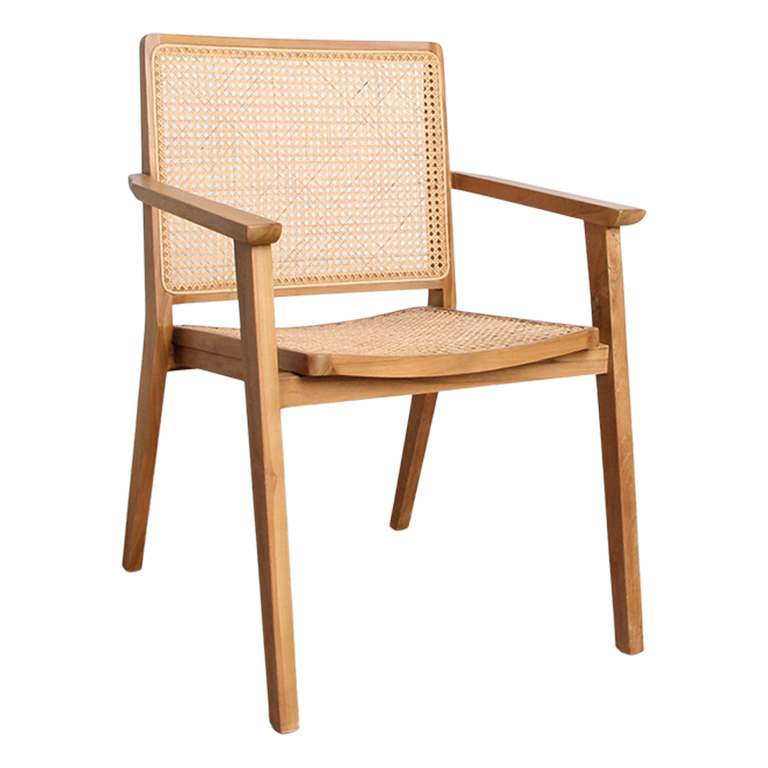 Set van 2 Eetkamerstoelen Nova Teak Raw Materials