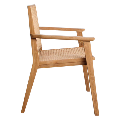 Set van 2 Eetkamerstoelen Nova Teak Raw Materials