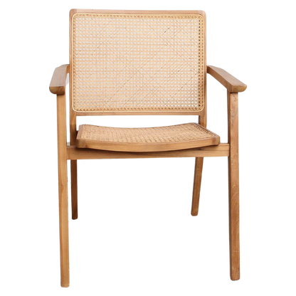 Set van 2 Eetkamerstoelen Nova Teak Raw Materials