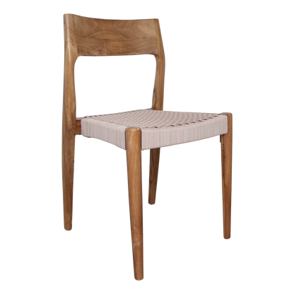 Freya donker teakhouten tuinstoel Naturel Raw Materials