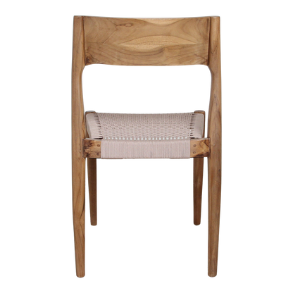 Freya donker teakhouten tuinstoel Naturel Raw Materials