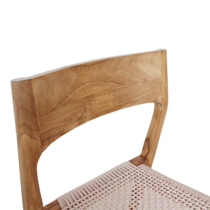 Freya donker teakhouten tuinstoel Naturel Raw Materials