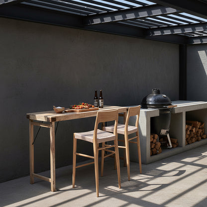 Barstoel Freya Teakhout Outdoor Raw Materials