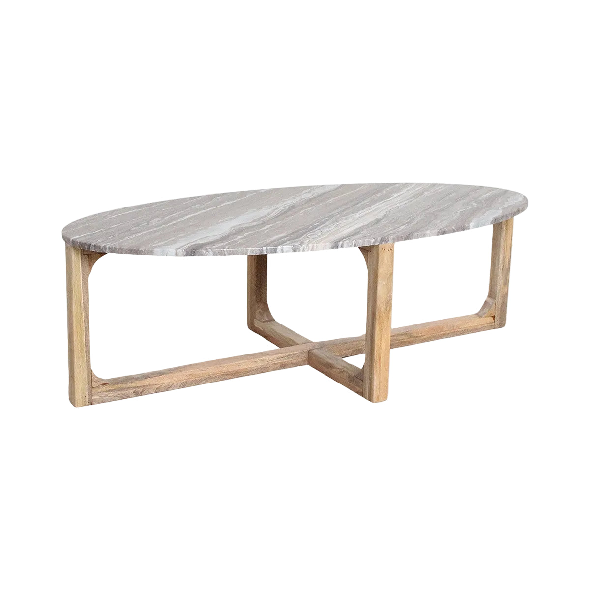 Salontafel Marmer Fantasy Ovaal Bruin Raw Materials