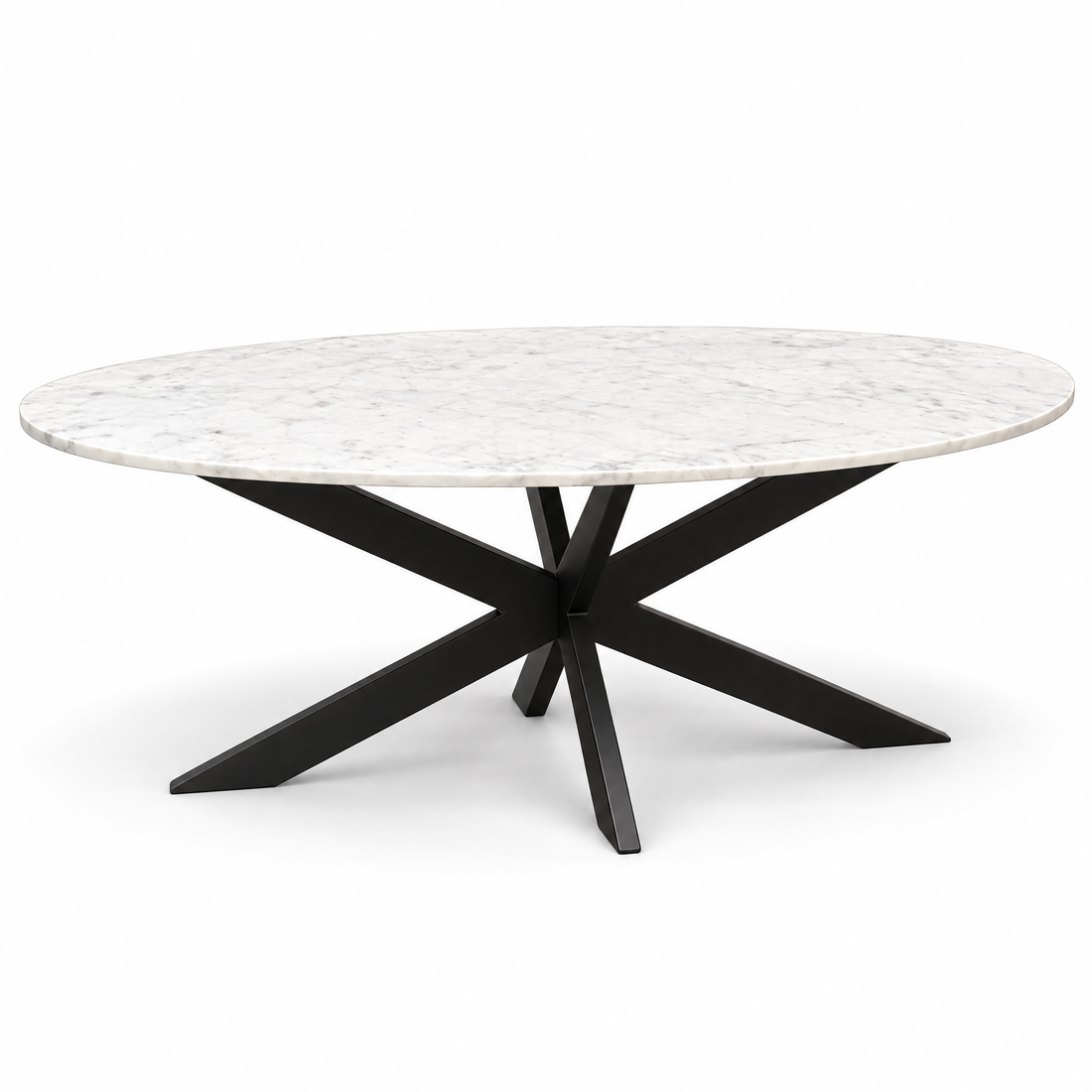 Salontafel Faye Marmer Wit Ovaal 130cm Starfurn
