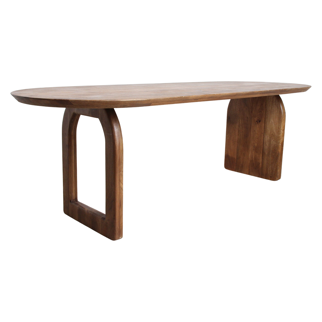 Bullnose Eettafel Mix Bruin 180cm Raw Materials