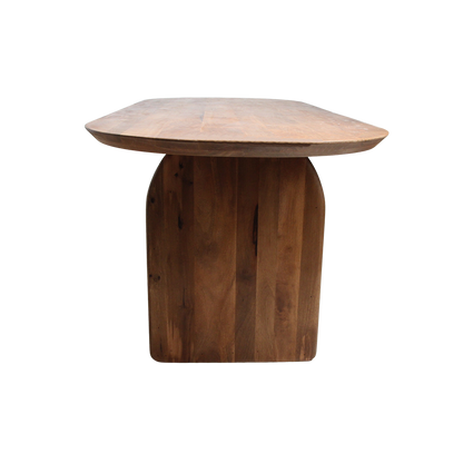 Bullnose Eettafel Mix Bruin 180cm Raw Materials