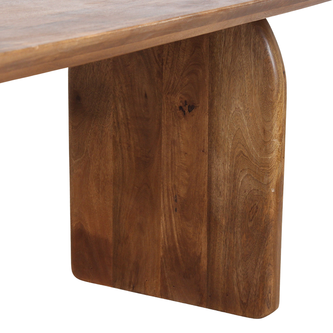 Bullnose Eettafel Mix Bruin 180cm Raw Materials