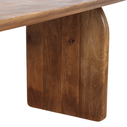 Bullnose Eettafel Mix Bruin 180cm Raw Materials