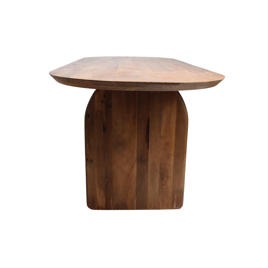 Bullnose Eettafel Mix Bruin 200cm Raw Materials
