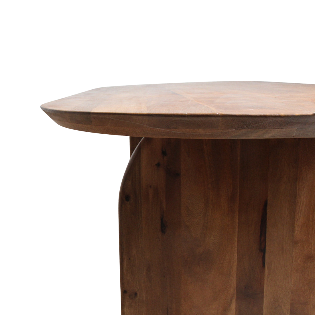Bullnose Eettafel Gesloten Bruin 200cm Raw Materials