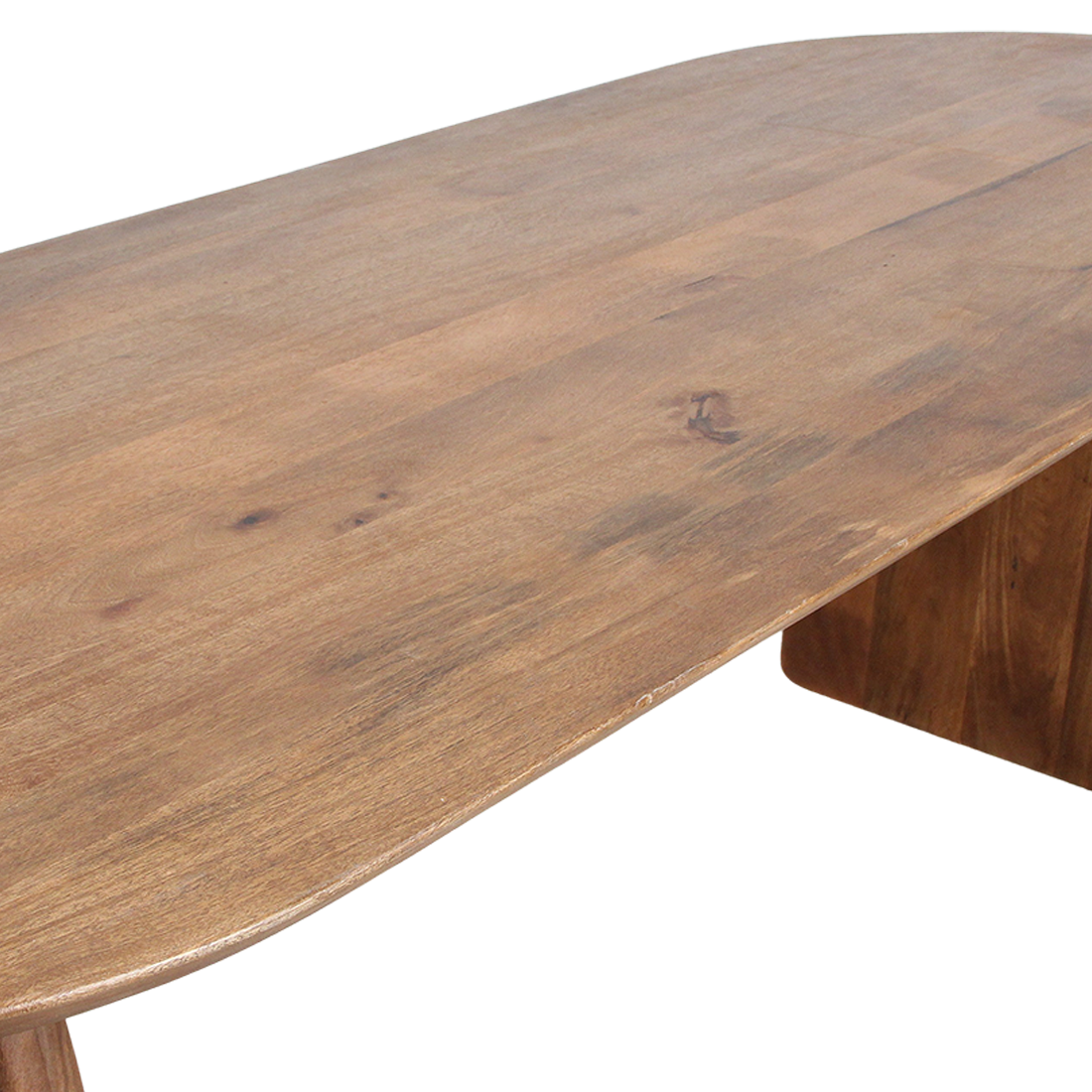 Bullnose Eettafel Open Bruin 240cm Raw Materials