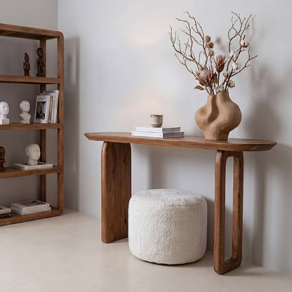 Bullnose Consoletafel Bruin Raw Materials