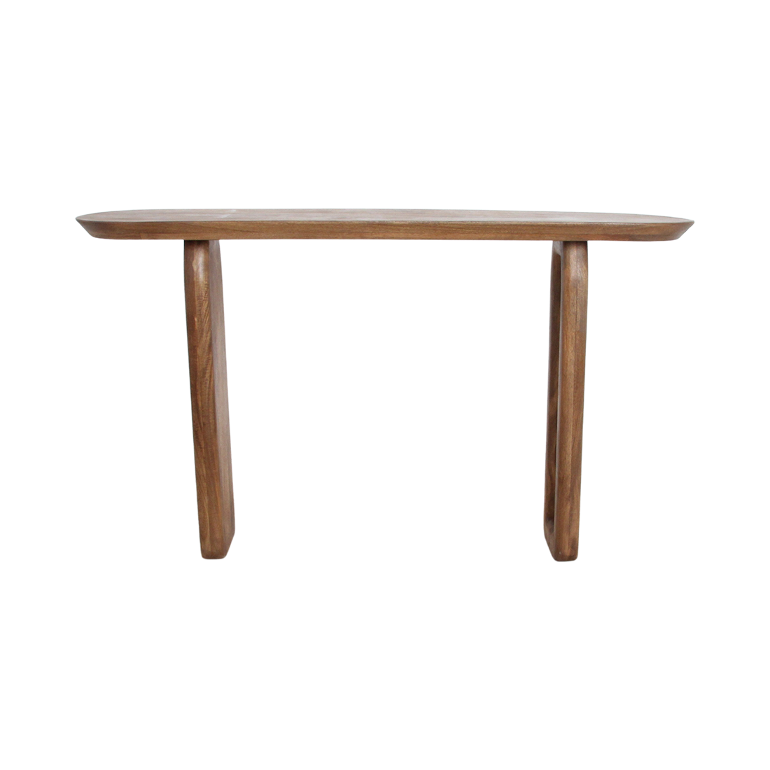 Bullnose Konsolentisch Braun Raw Materials