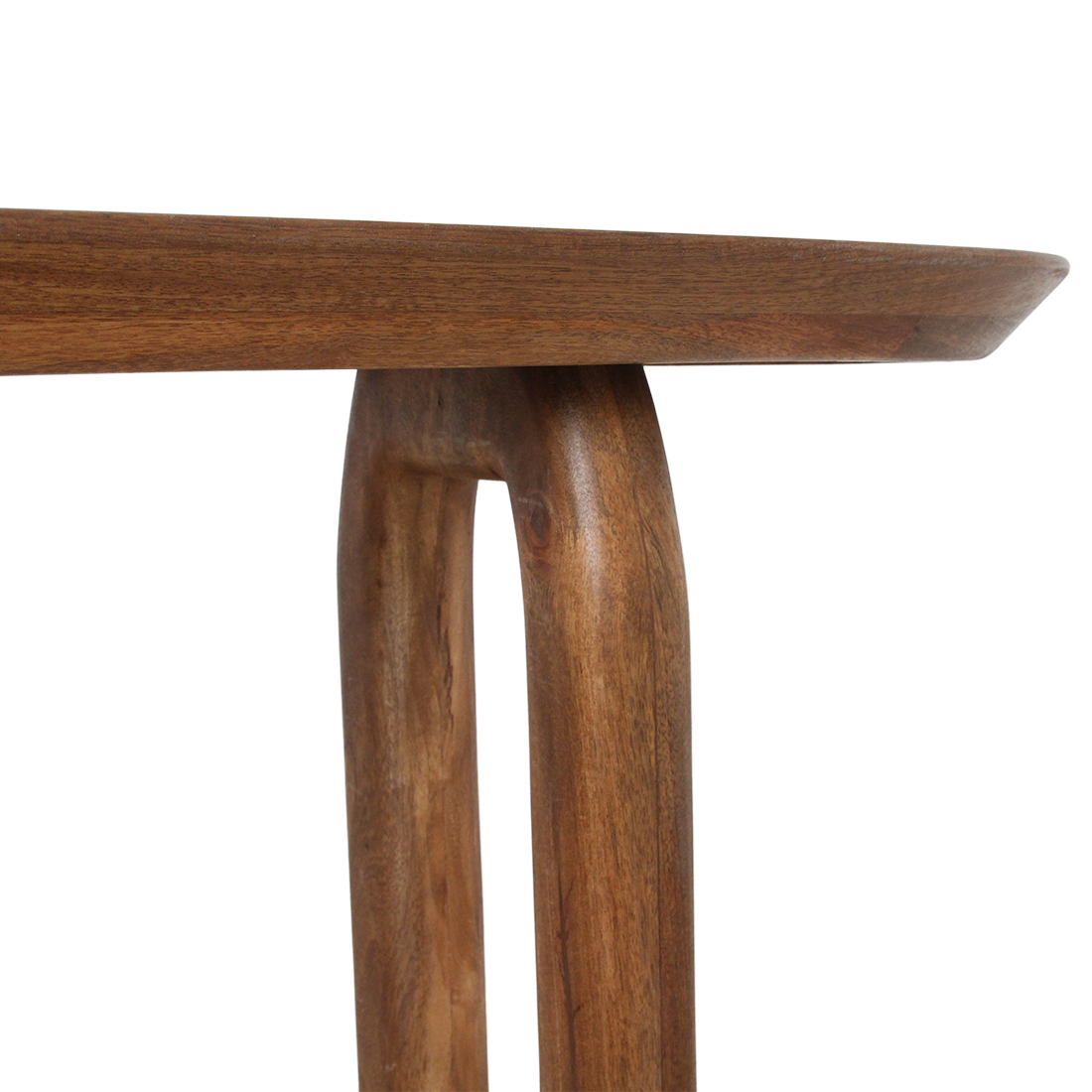 Bullnose Konsolentisch Braun Raw Materials