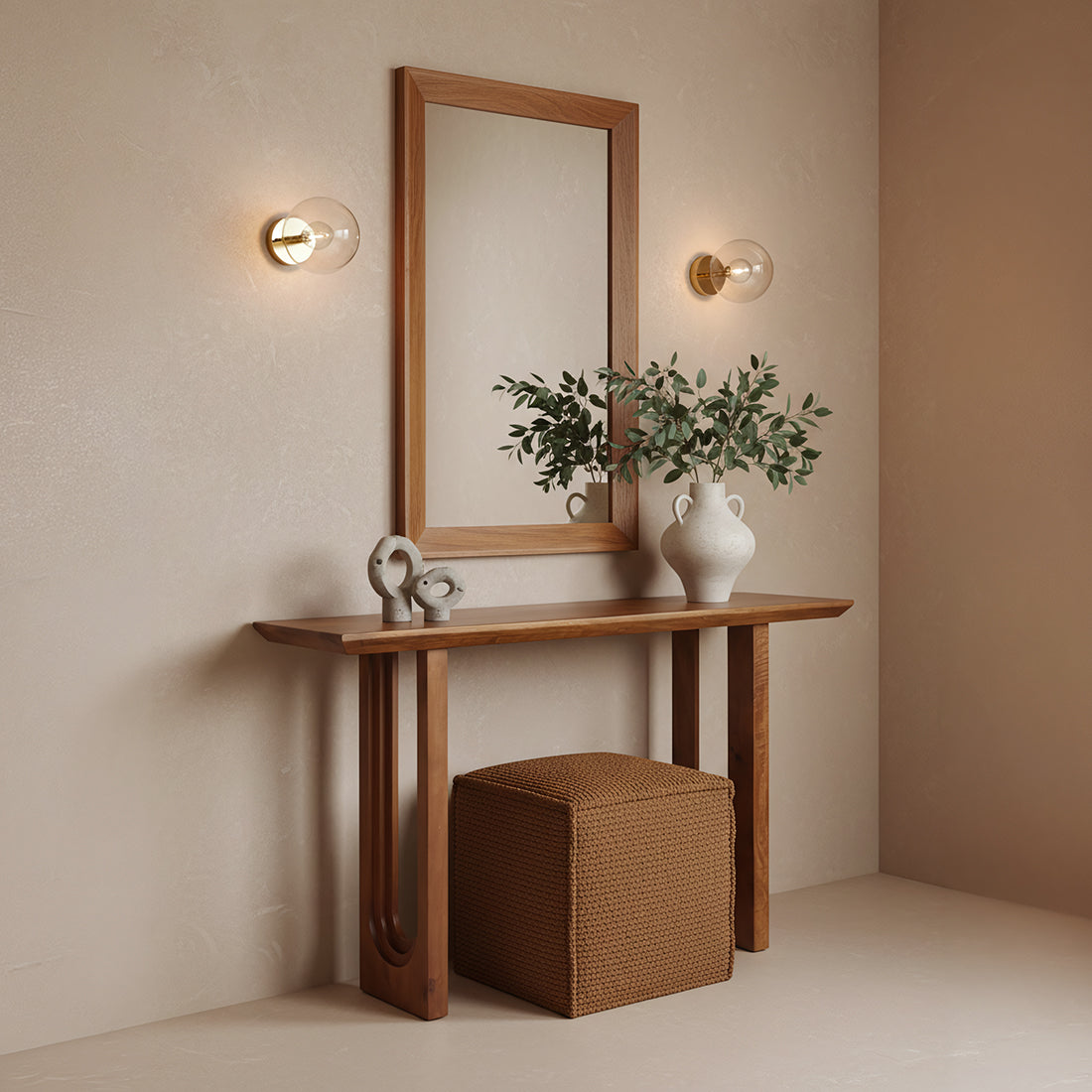 Sidetable Bullnose Chamfered Mangohout Raw Materials