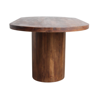 Eettafel Bullnose Oblong Ovaal Mangohout 200cm Raw Materials