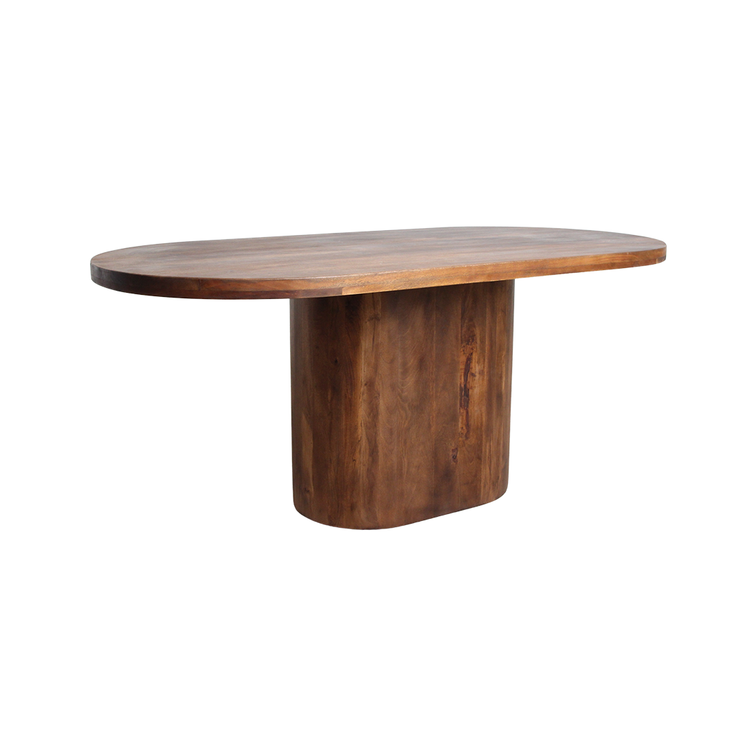 Eettafel Bullnose Oblong Ovaal Mangohout 240cm Raw Materials