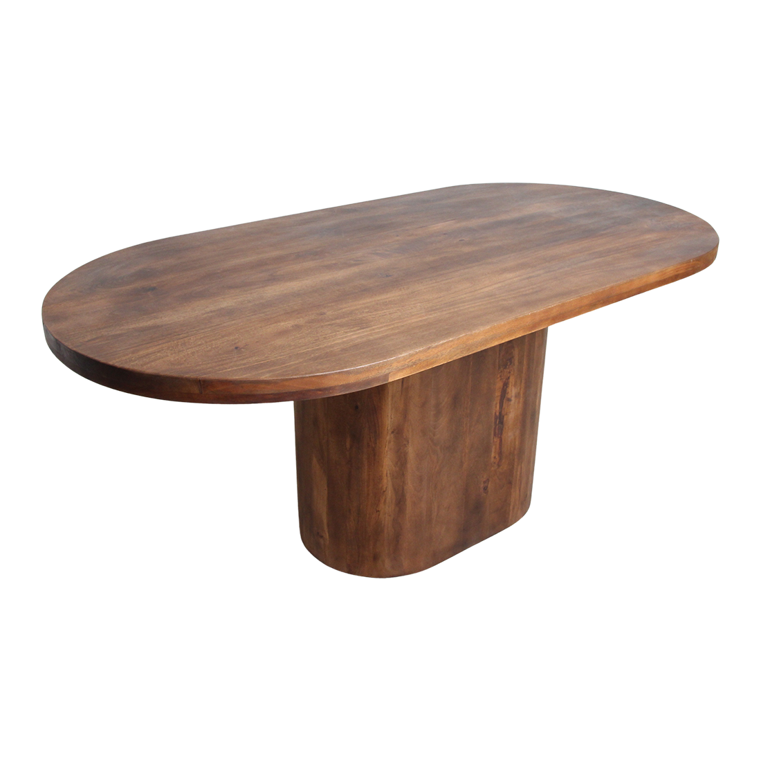 Eettafel Bullnose Oblong Ovaal Mangohout 240cm Raw Materials