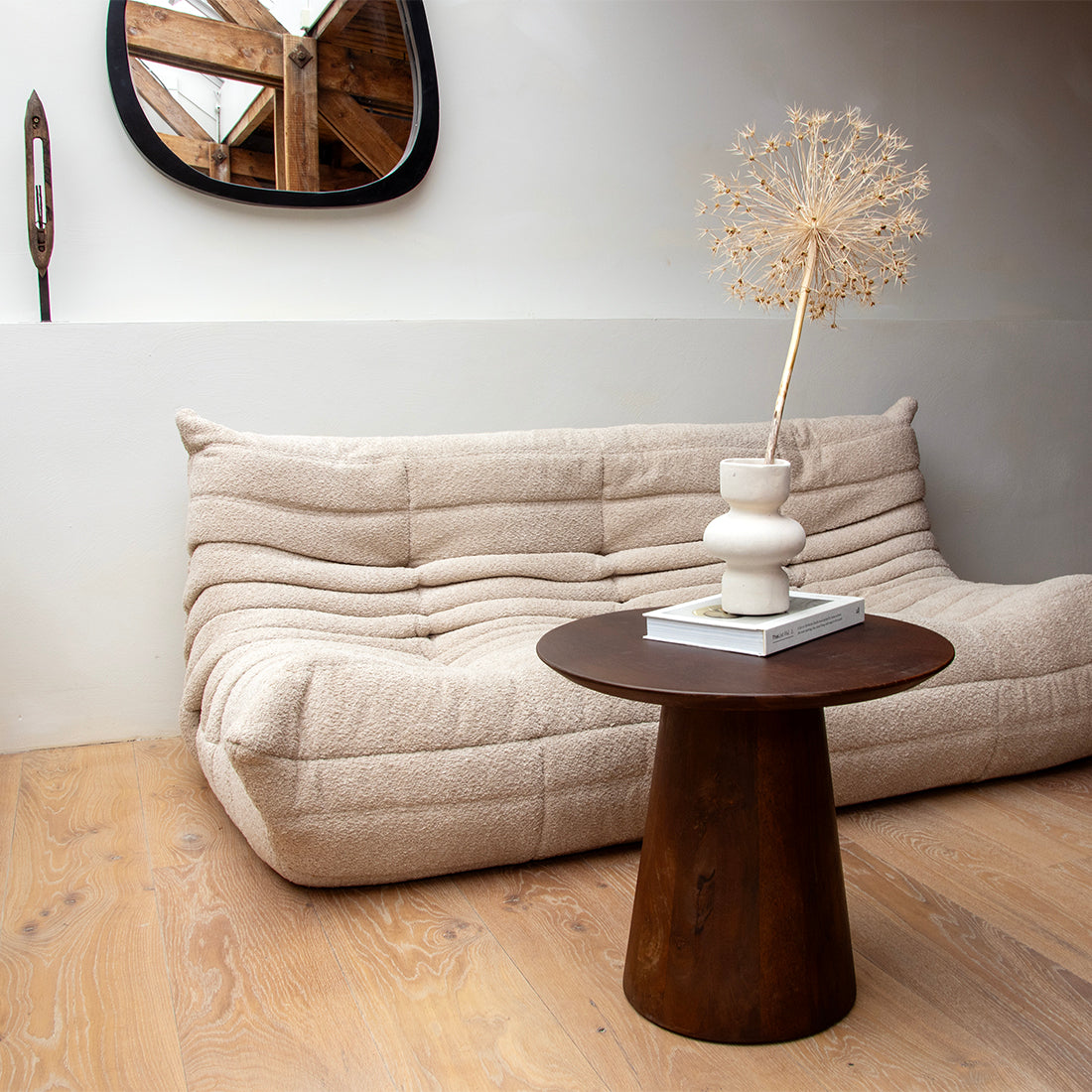 Bijzettafel Bullnose Cone 50cm Raw Materials