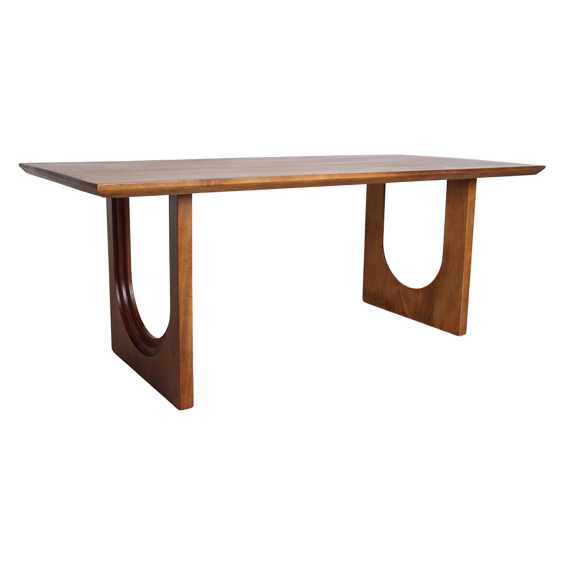 Esstisch Bullnose Abgeschrägt Bogen Mangoholz 180cm Rohstoffe