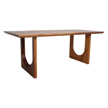 Esstisch Bullnose Abgeschrägt Rundbogen Mangoholz 200cm Rohstoffe