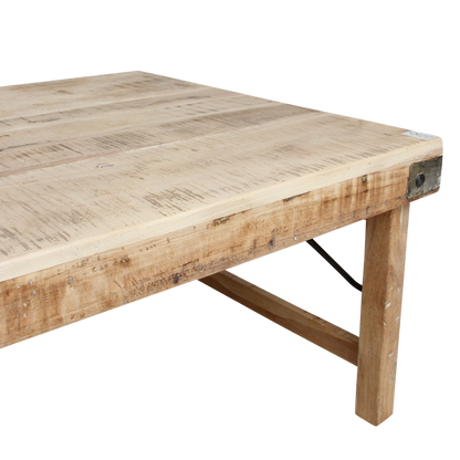 Limewash Inklapbare Salontafel Raw Materials