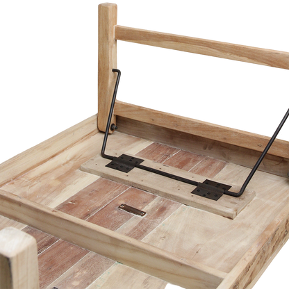 Limewash Inklapbare Salontafel Raw Materials