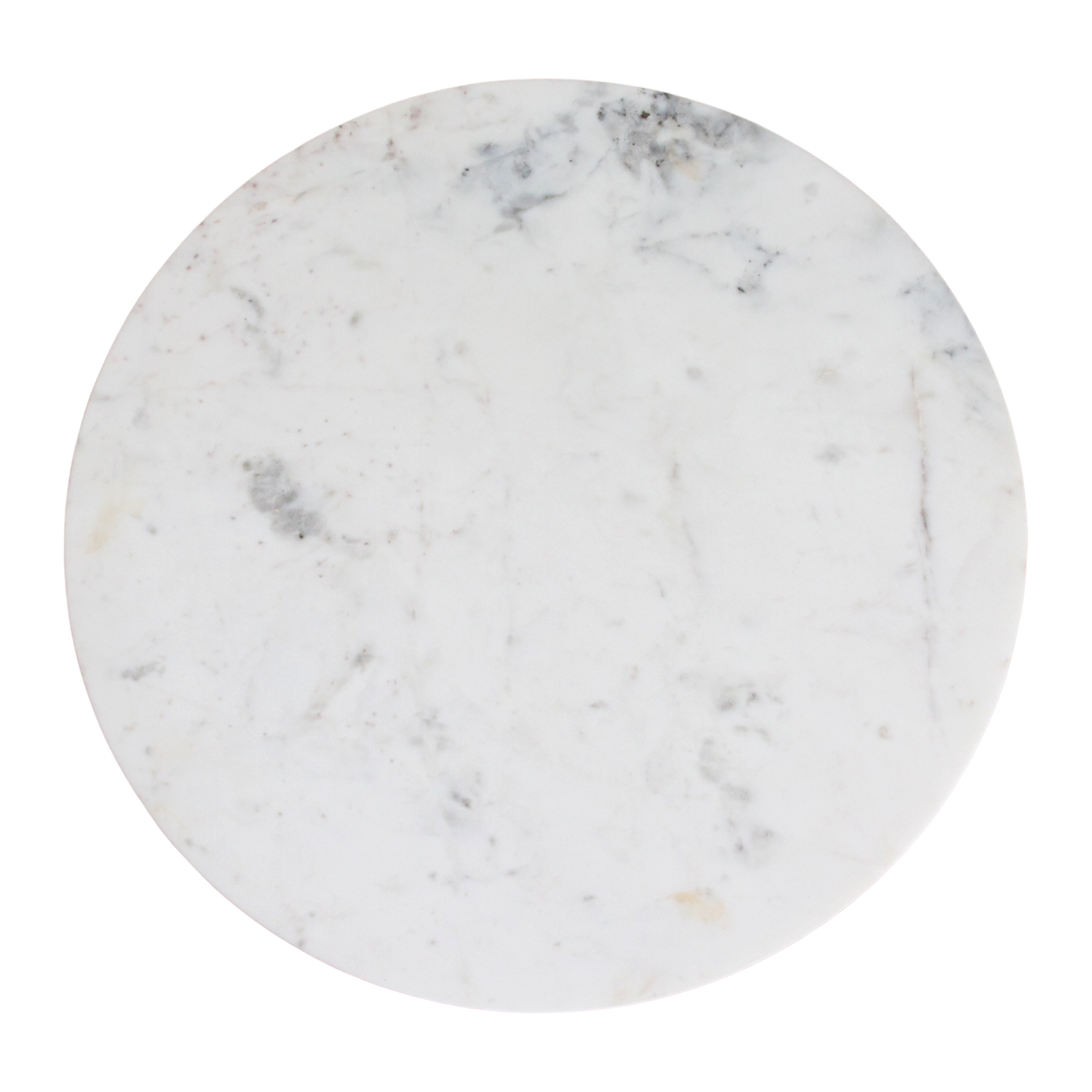 Marmeren bijzettafel Rond Wit Raw Materials
