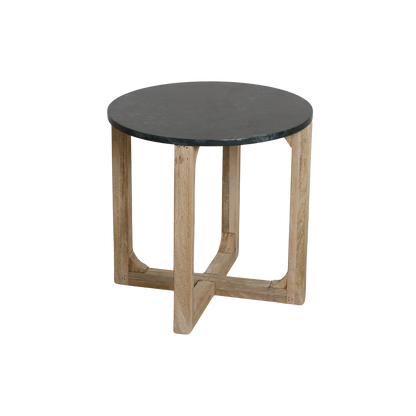 Bijzettafel Groen Rond Marmer Raw Materials