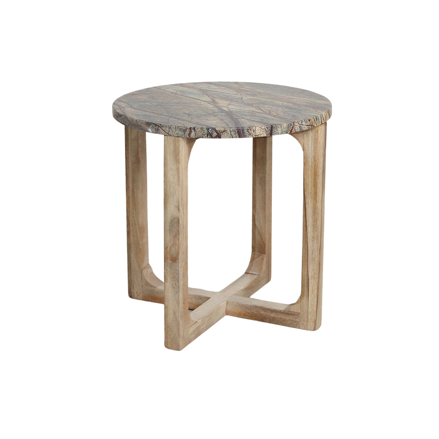 Bijzettafel Bizar Marmer- 50x50x50 cm Raw Materials