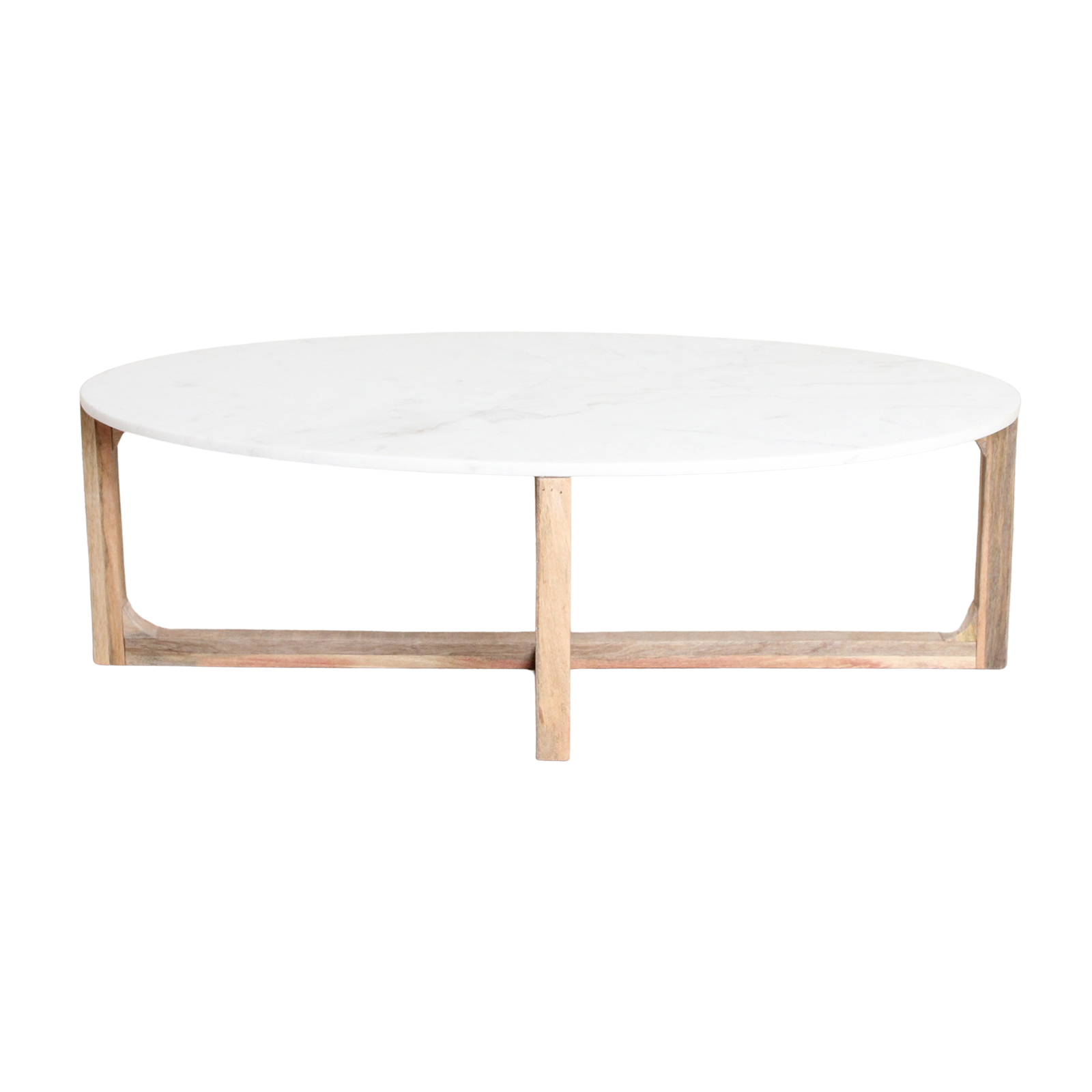 Salontafel Marmer Ovaal Wit Raw Materials