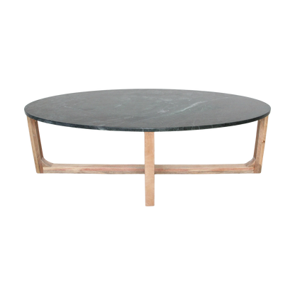 Salontafel Marmer Ovaal Groen Raw Materials