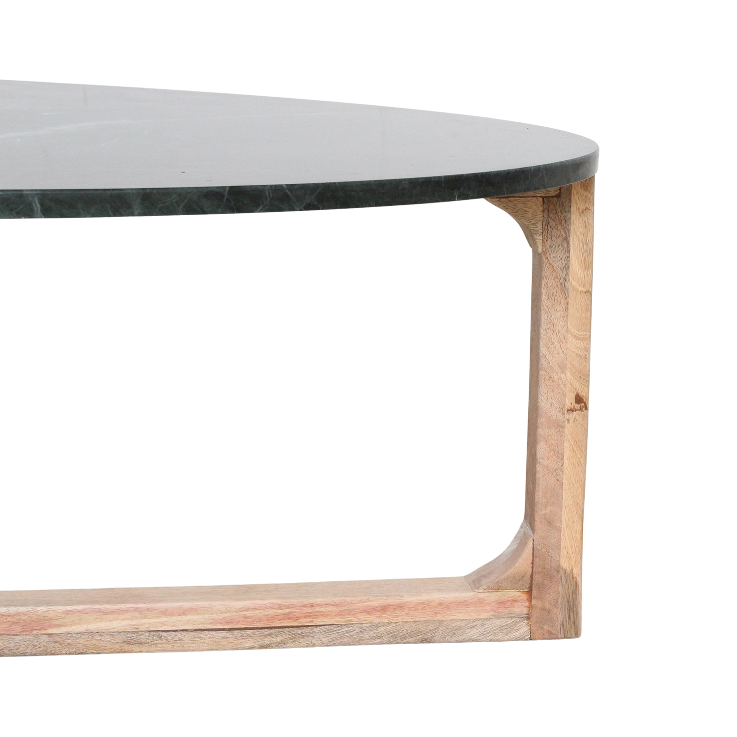 Salontafel Marmer Ovaal Groen Raw Materials