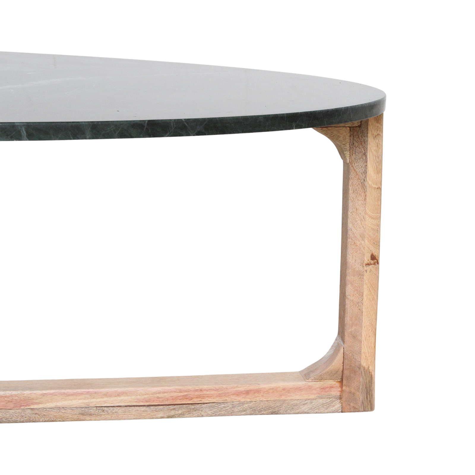 Salontafel Marmer Ovaal Groen Raw Materials
