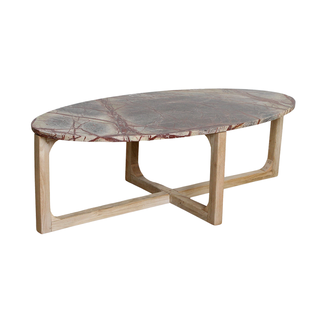 Marmeren Salontafel Ovaal Bizar Raw Materials