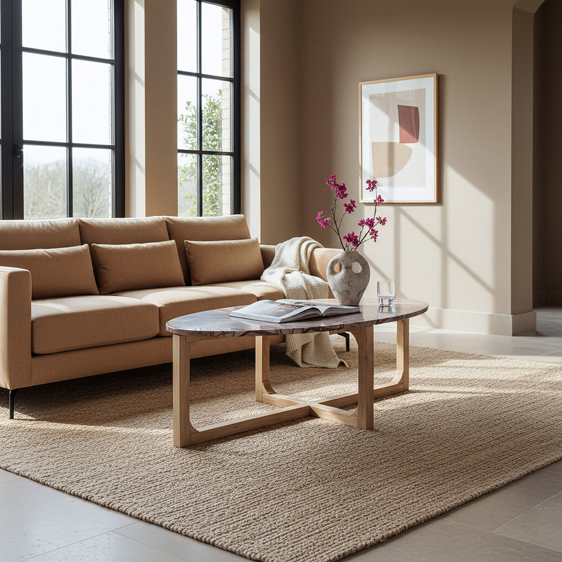 Marmeren Salontafel Ovaal Bizar Raw Materials