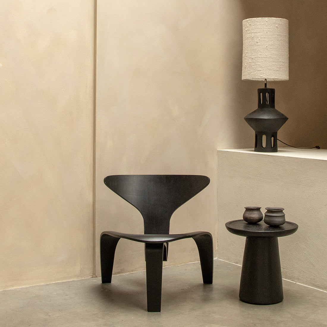 Beistelltisch Nero Dusk Raw Materials
