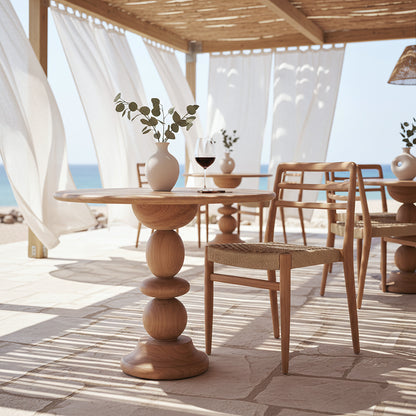 Tao teakhouten outdoor bistro tafel Ø 69cm Raw Materials
