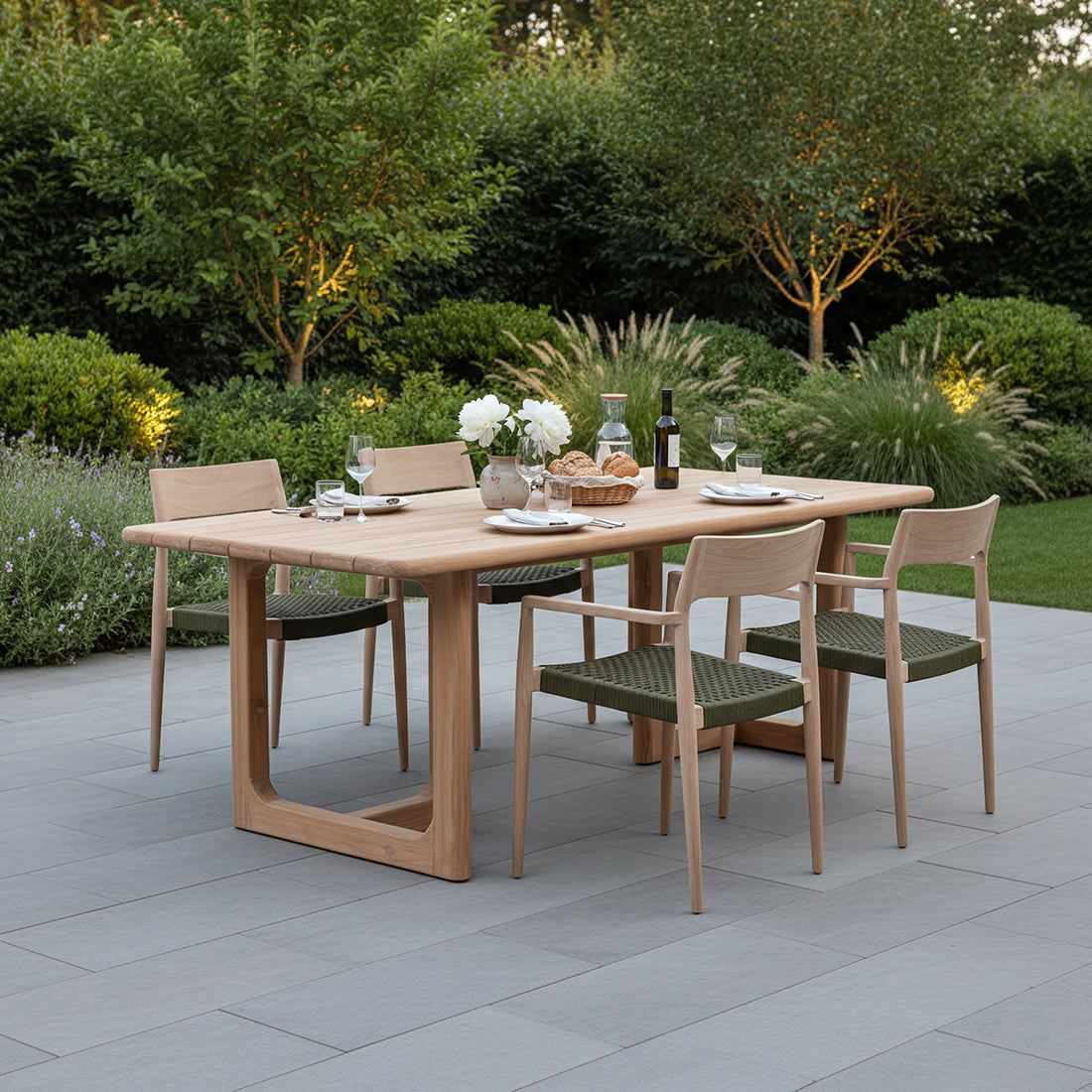 Primavera Teakhouten Tuintafel - 240cm Raw Materials