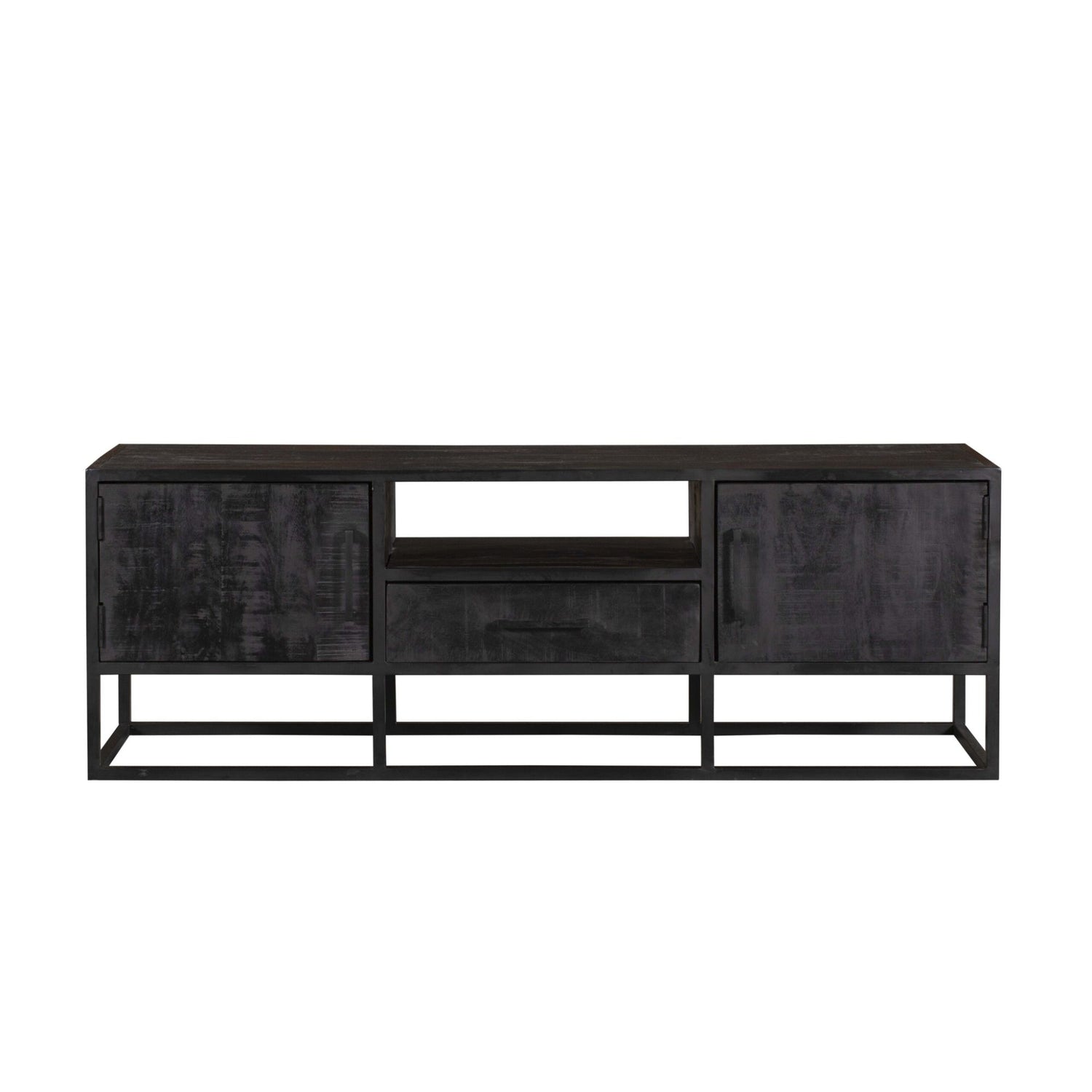 TV-meubel Denver Mangohout Zwart 145cm Starfurn
