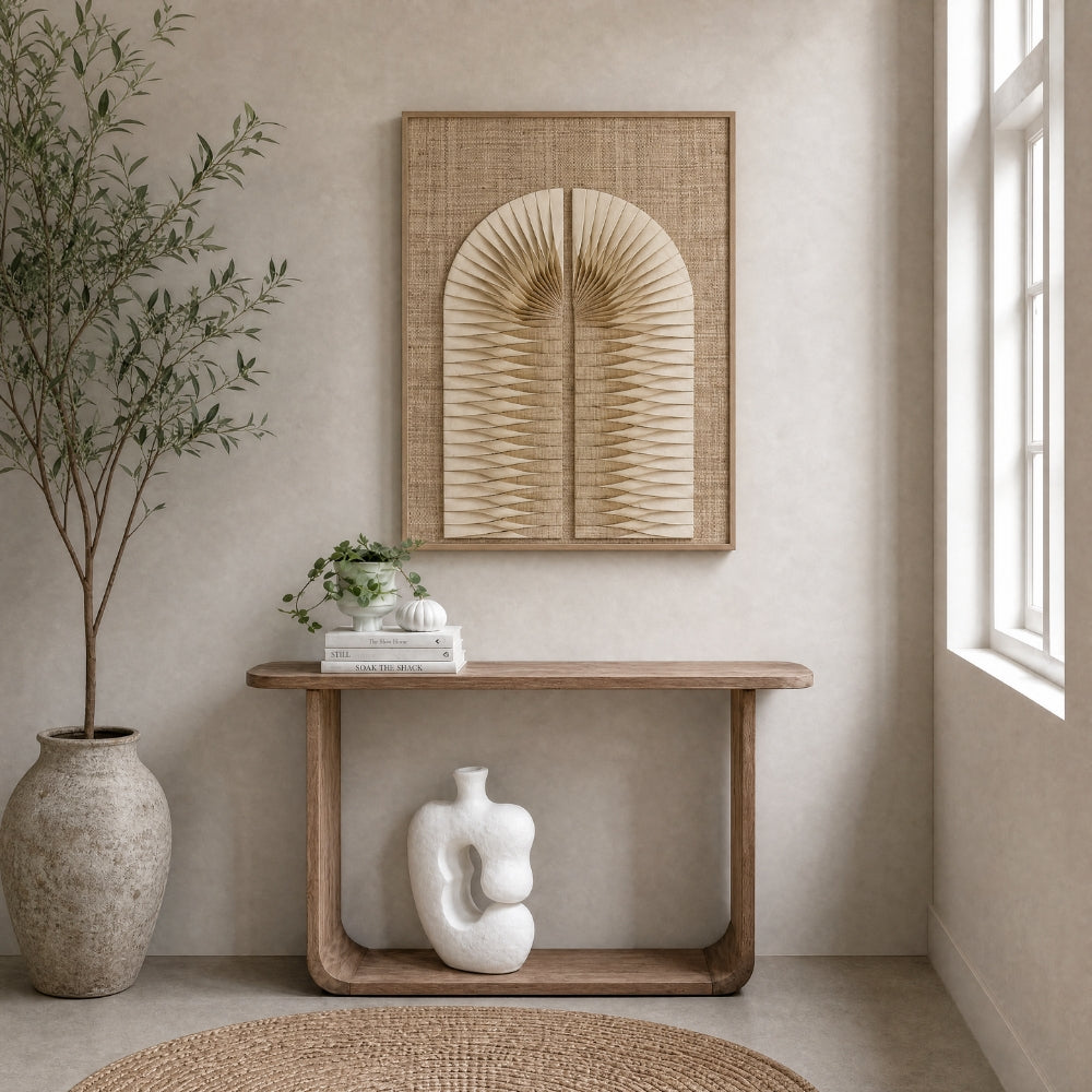 MUST Living Wandpaneel Bow Eco Art Geweven Palm