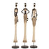 Afrikaanse Vrouw Poly Bruin/Beige Large set van 3 - Ornament - J-Line - livinglovely.nl