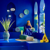 Agave Geel Rand Pot Kunstmatig Groen 100x100x135cm - Kunstplant - J-Line - livinglovely.nl