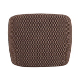 Aphrodite Fauteuil Donkerbruin Blocked van PTMD, achteraanzicht van de fauteuil