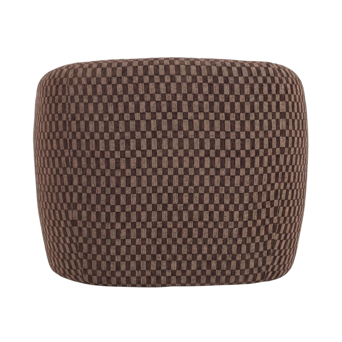 Aphrodite Fauteuil Donkerbruin Blocked van PTMD, achteraanzicht van de fauteuil